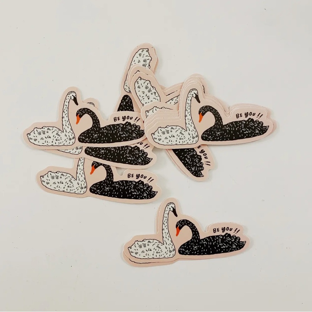 Swan Sticker